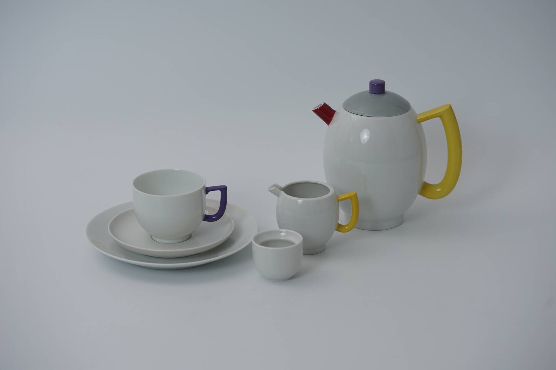 Postmodern Coffee Set for 6 City Modern Art by Lutz Rabold for Arzberg