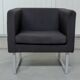 Punta Direction individual sofa from Sokoa in black fabric