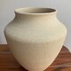 Chamotted white sandstone vase