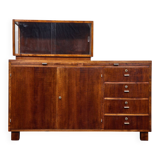 Buffet cubain en acajou de style Bauhaus, Gyula Kaesz, début des années 1940