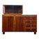Buffet cubain en acajou de style Bauhaus, Gyula Kaesz, début des années 1940
