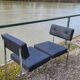 Pair of chromed design skai chairs - 1950s