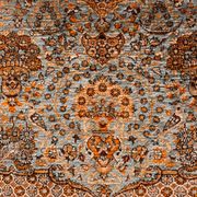 Antique Ghoum carpet from Iran in silk.