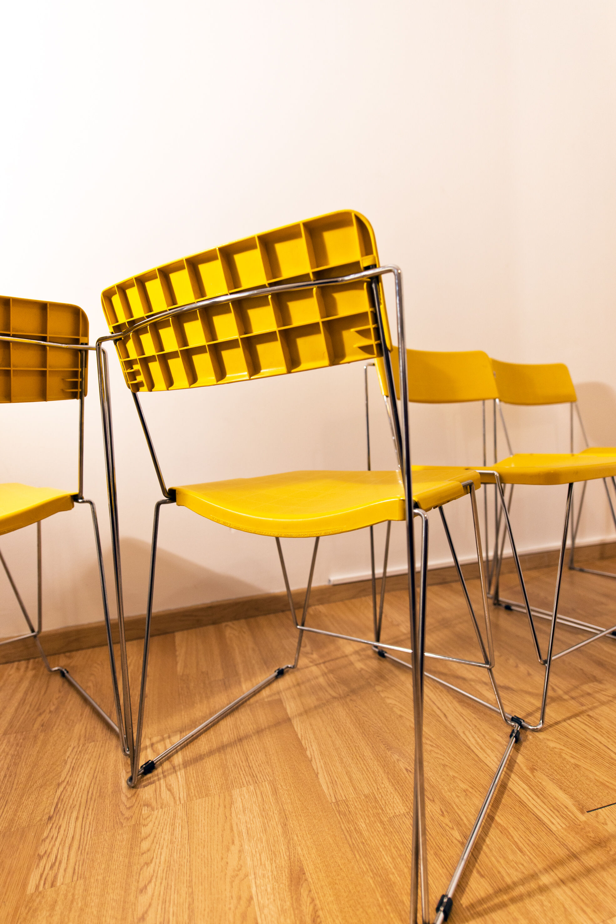 Set of four v-line magis chairs from Andries & Hiroko Van Honck