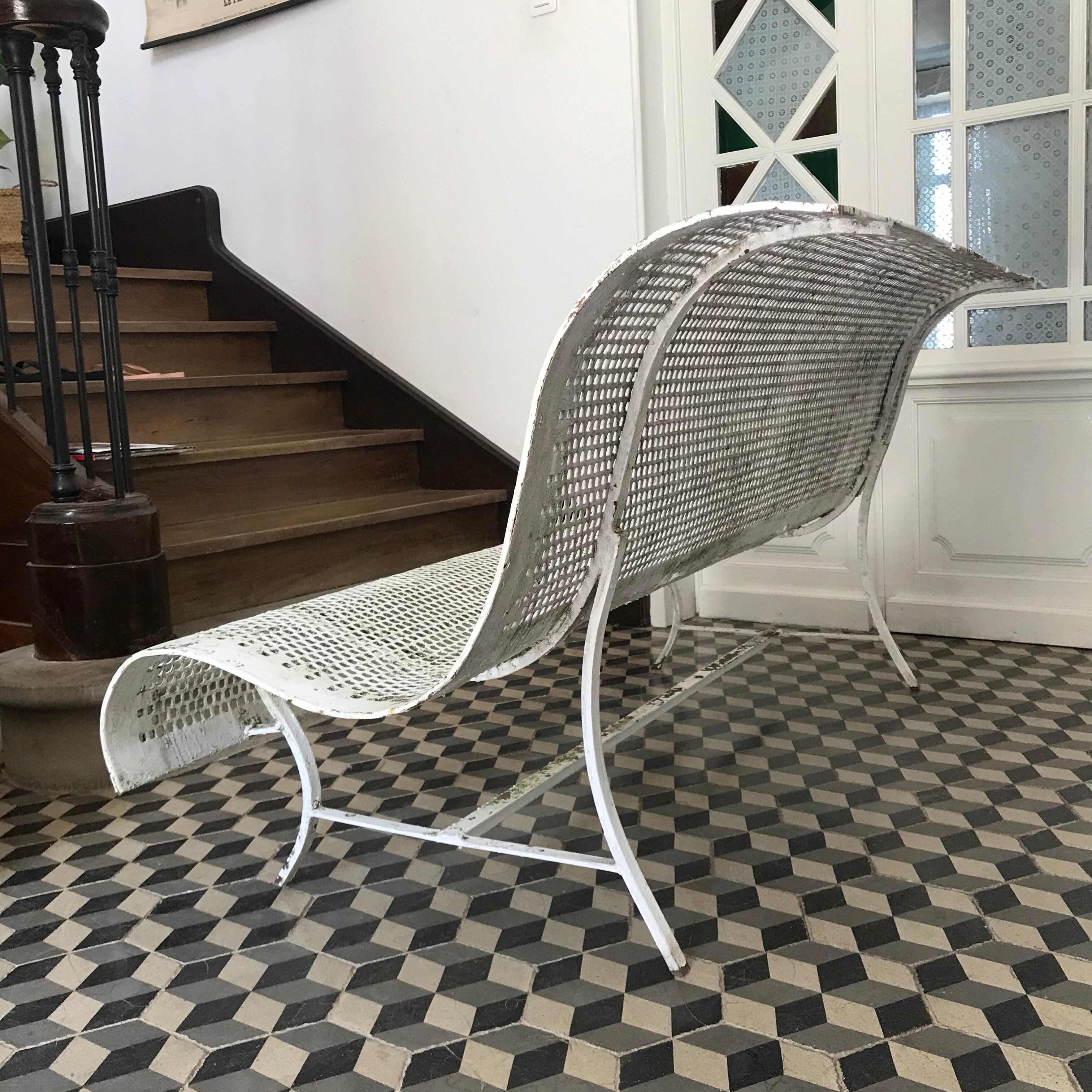 Banc de jardin en métal