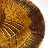 2 vintage fish dishes in slip from Sarreguemines