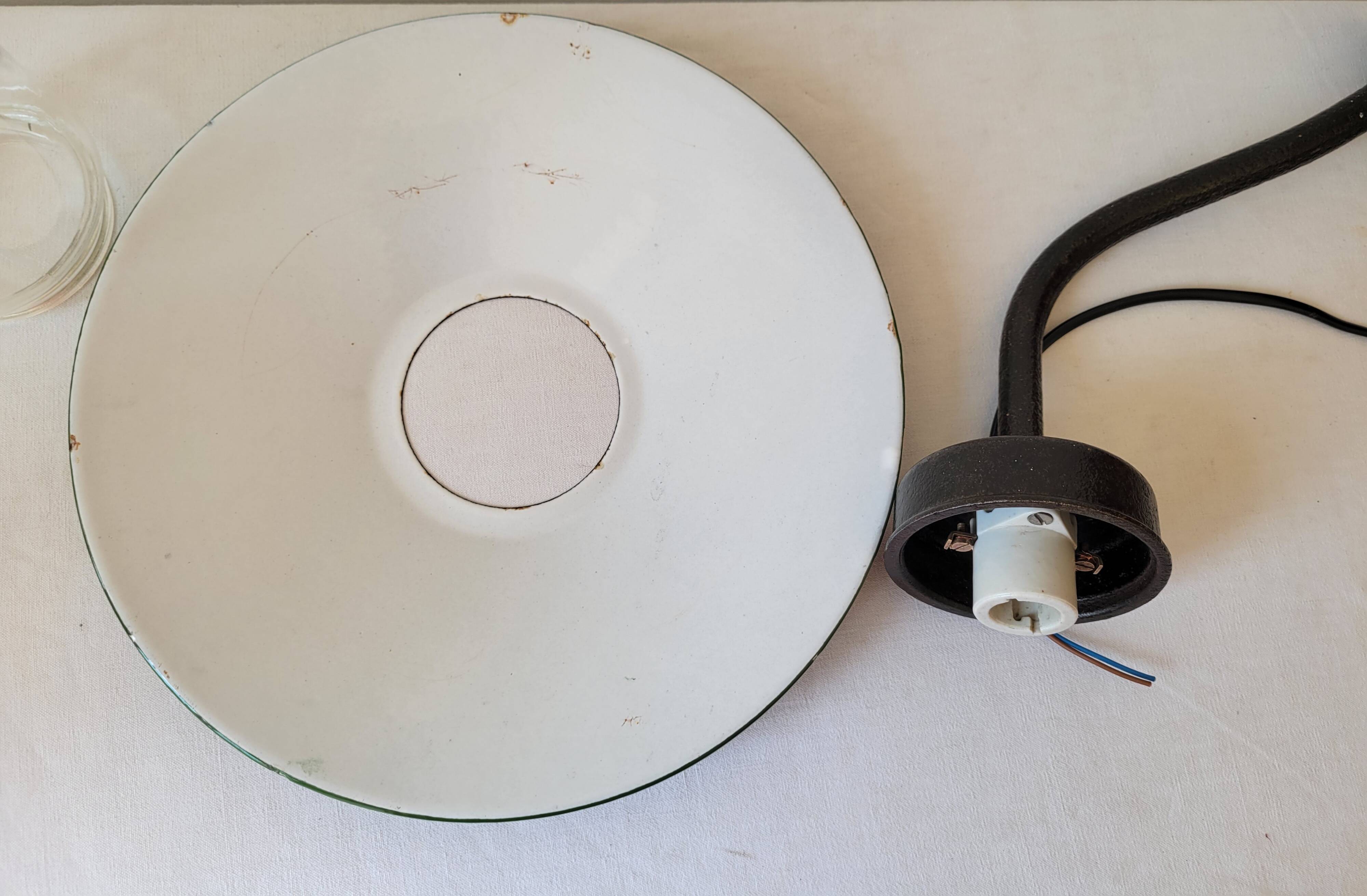 Gooseneck courtyard wall light