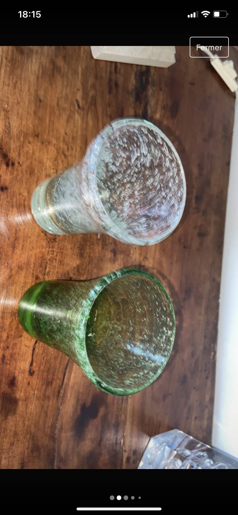 Verres gobelets Biot