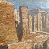 Peinture l’acropole d’Athènes 1934
