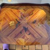 Table chevet marqueterie