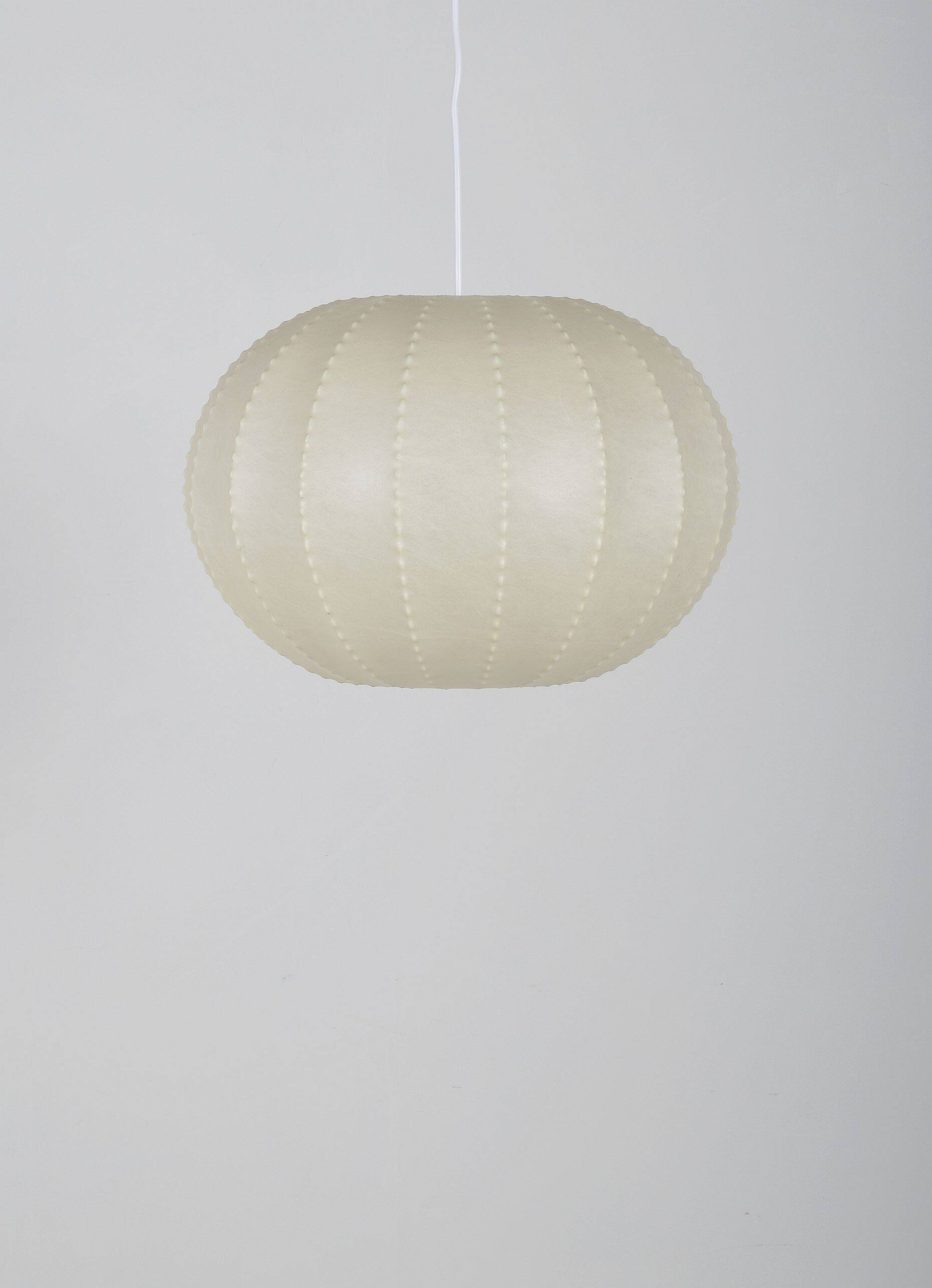 Vintage cocoon pendant lamp by Goldkant Leuchten, 1960s