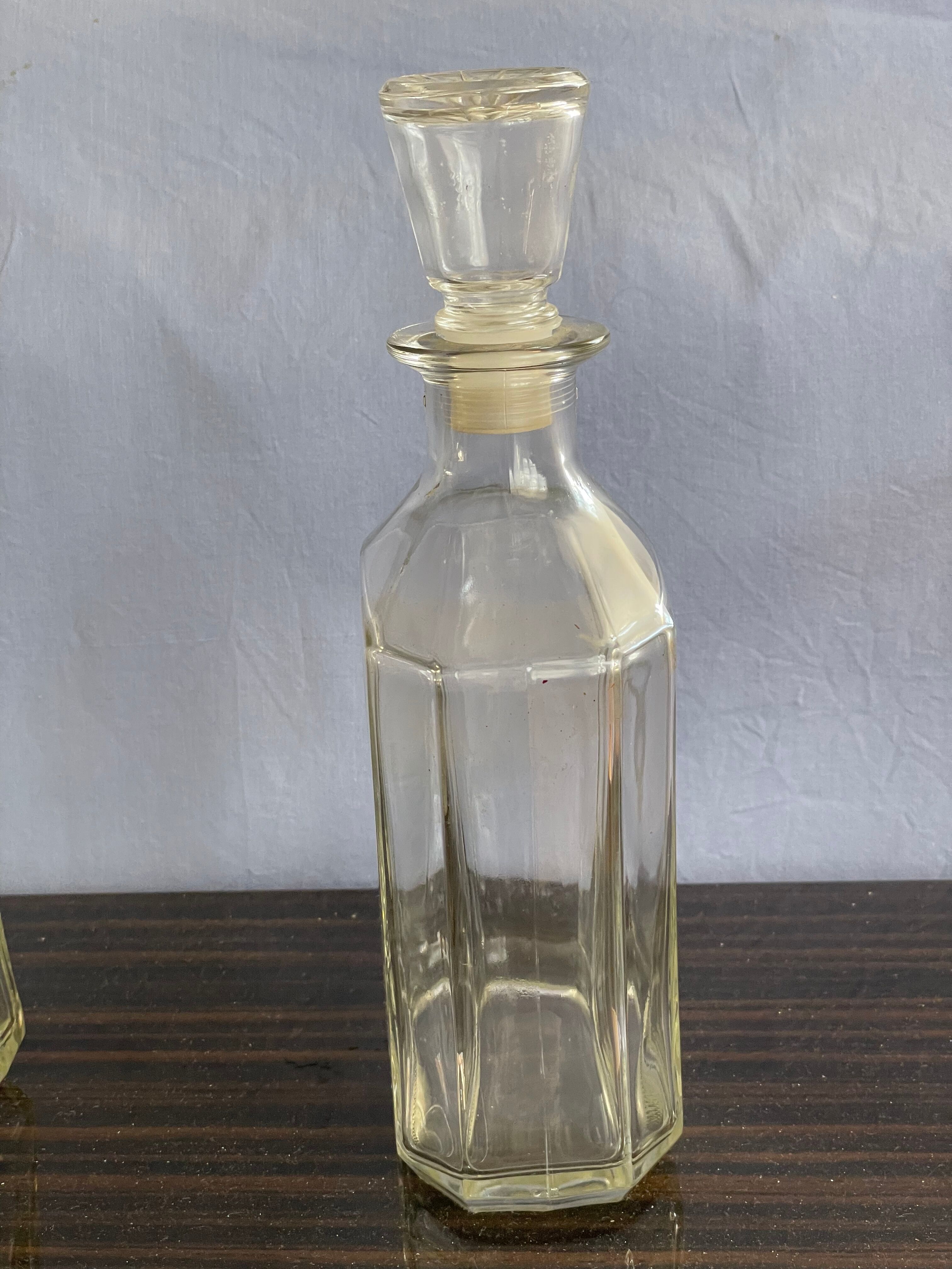Father of 75 cl vintage glass whisky or liqueur decanters
