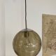 RAAK 1960s amber bubble glass globe pendant light