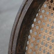 Set of 4 vintage bistro chairs Jacob & Josef Kohn Wien with a wicker seat