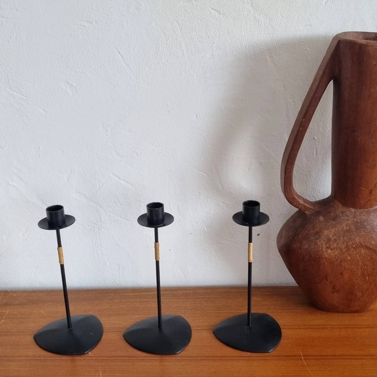 Lot of Laurids Lonborg candlesticks Denmark 1960