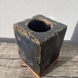 Vase de potier en grès émaillé