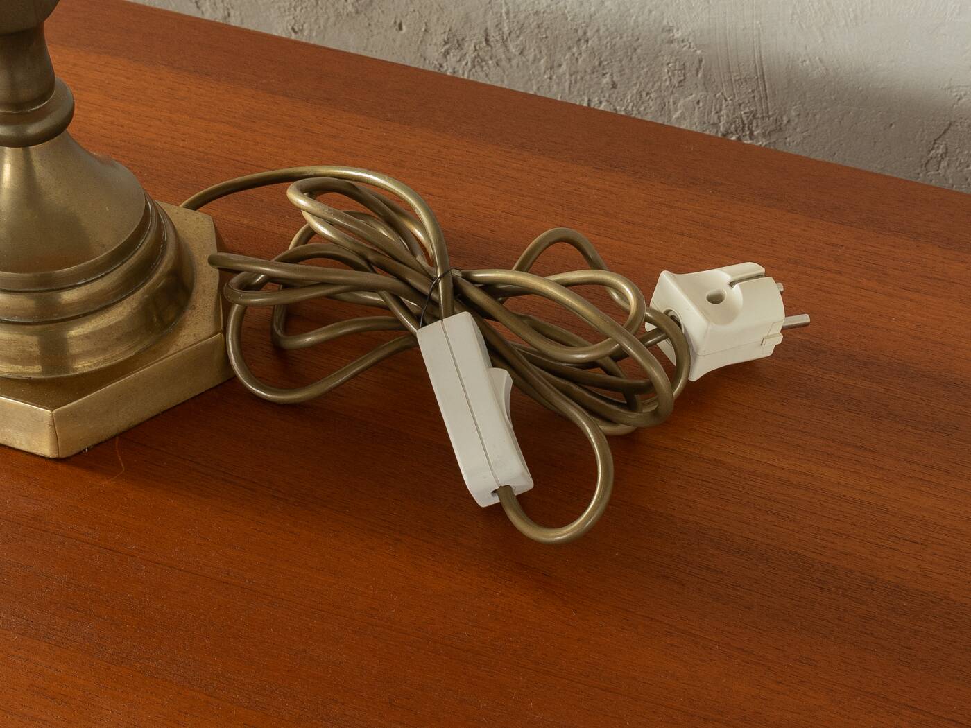 2x Large brass Table Lamps from the 60s