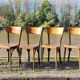 Série de 6 chaises de bistrot restaurant ancienne vintage- 1950s