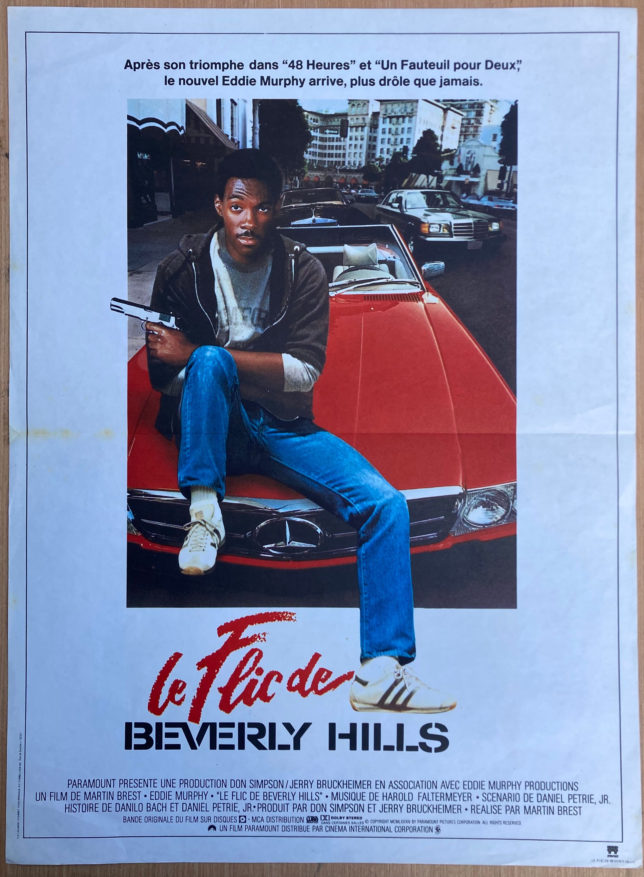 Affiche cinéma originale "Le flic de Beverly Hills" Eddie Murphy