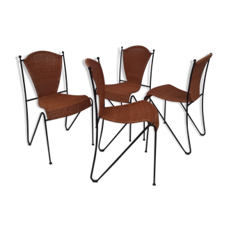 4 rattan chairs