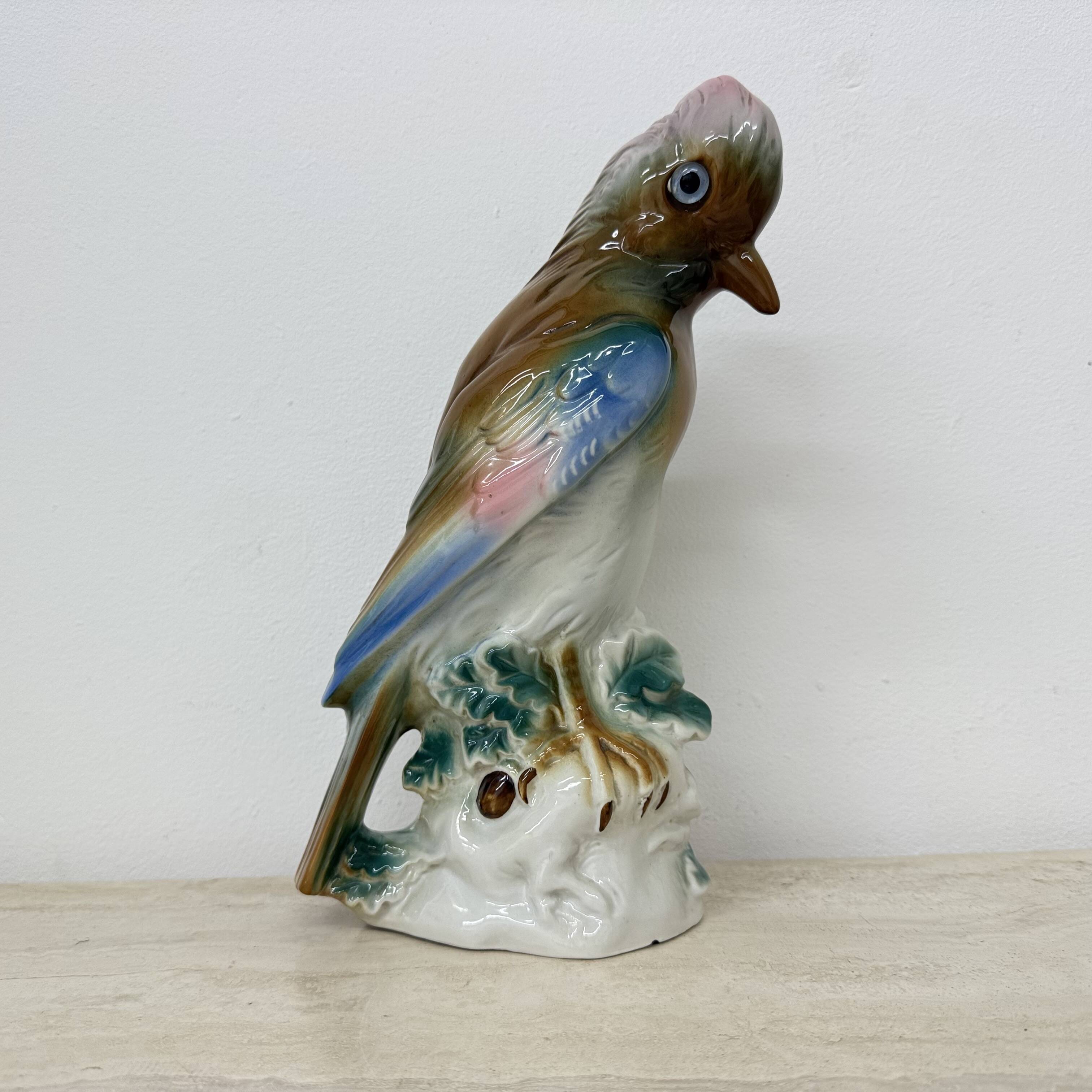 Vintage porcelain Parfume lamp bird , 1950s