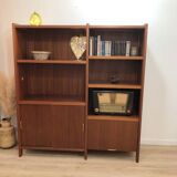 1970s teak bookcase
