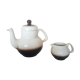 Teapot and milk jar Boch La Louvière Belgium