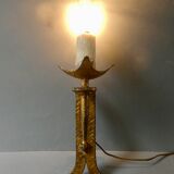 Gold metal flare wall lamp Ferro Art 60/70s