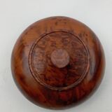 Tobacco box pot snuffbox in olive wood