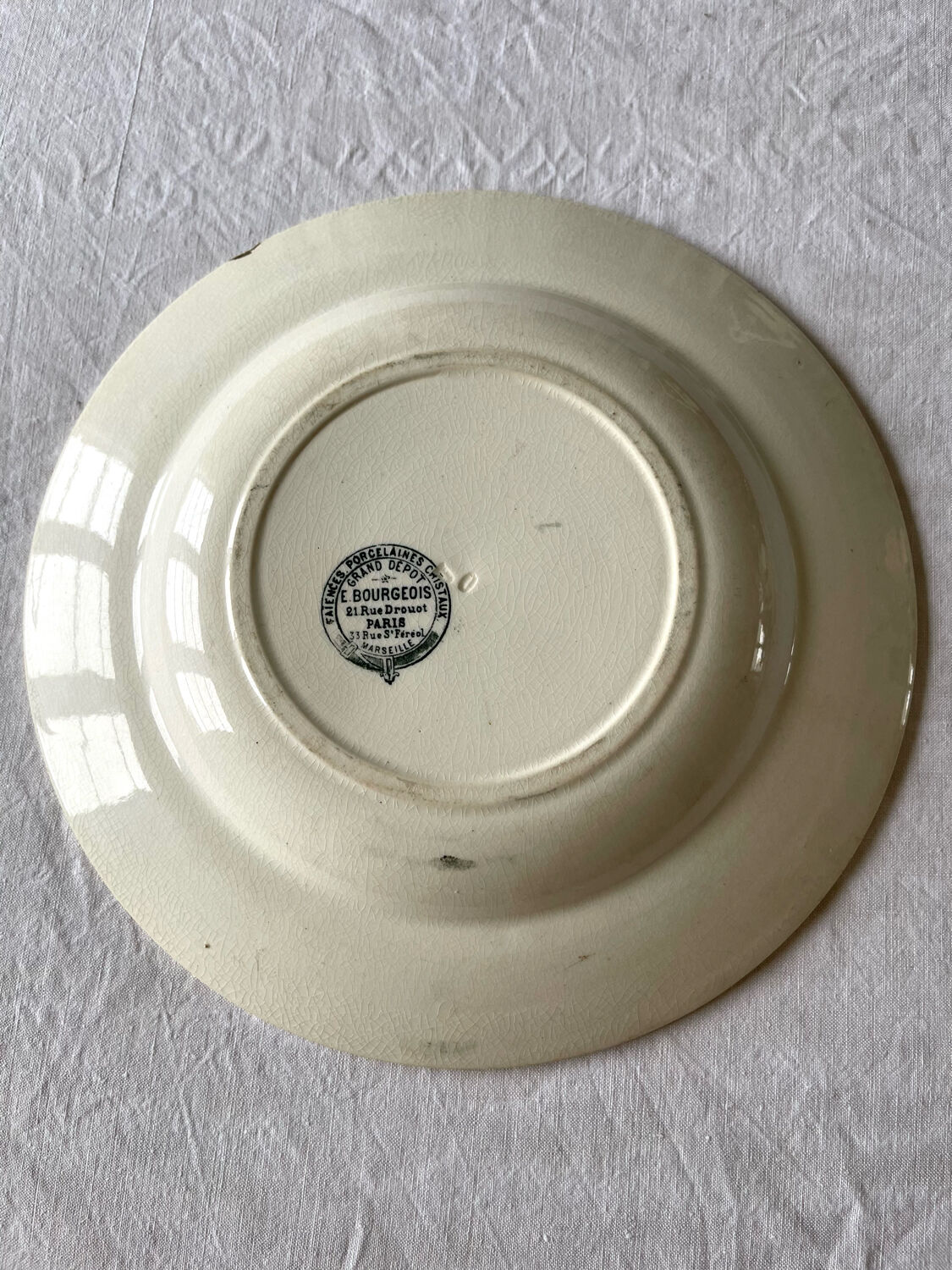 Old plate early XX th