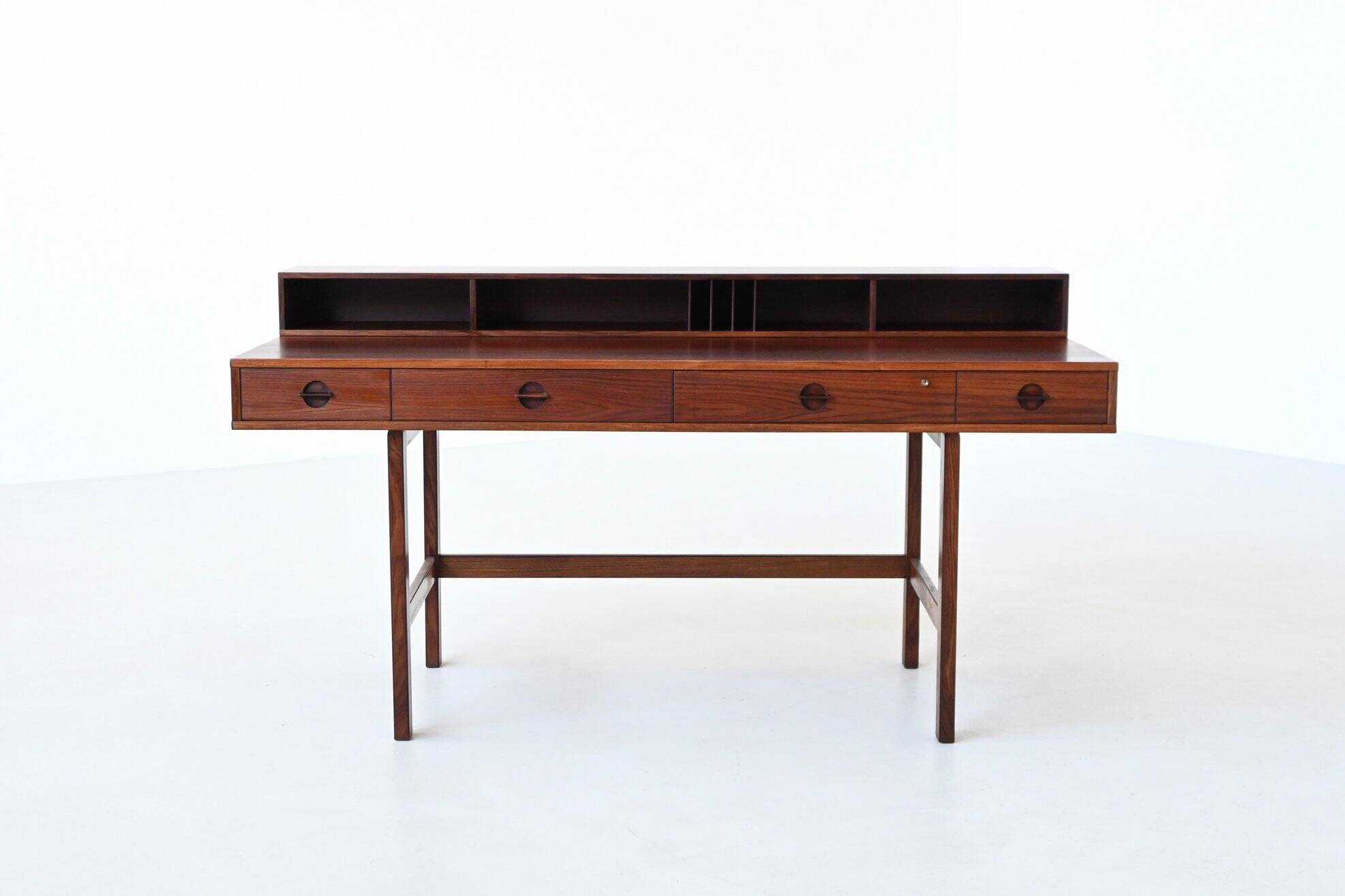 Bureau Peter Lovig Flip-Top Partners en palissandre, Lovig, Danemark, 1960