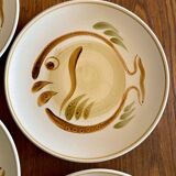 Assiettes anciennes françaises Salins 70’s