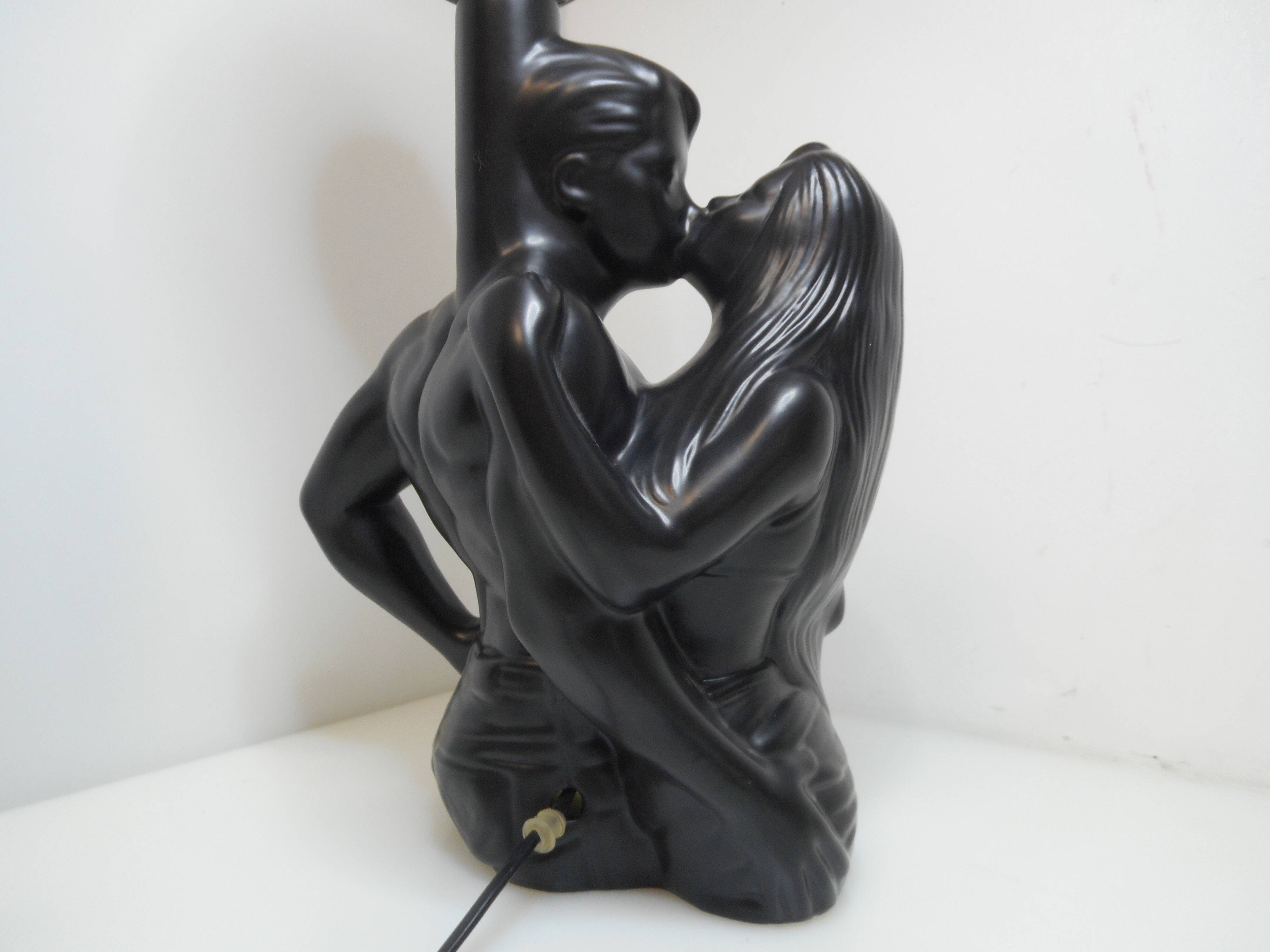 Lamp couple in love ceramic
