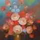 Painting flowers in a vase