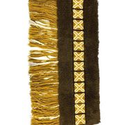 Vintage rug ochre yellow - brown / floor rug / wall tapestry