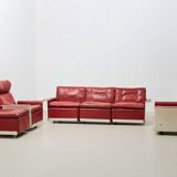 Dieter Rams 620 Series Leather Sofa for Vitsoe 1962