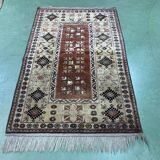Tapis iranien en laine fait main - L=1m47 l=91cm