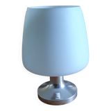 Vintage lamp from the 70s white opaline