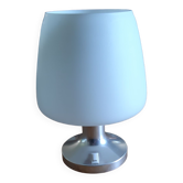 Lampe vintage des années 70 opaline blanche