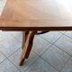 Large vintage table in solid walnut