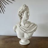 Plaster bust "apollo" 52cm. early 20th century