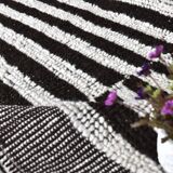 7x10 Chunky Wool Striped Handmade Rug, 206x295Cm