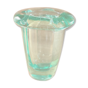 vase en cristal vert