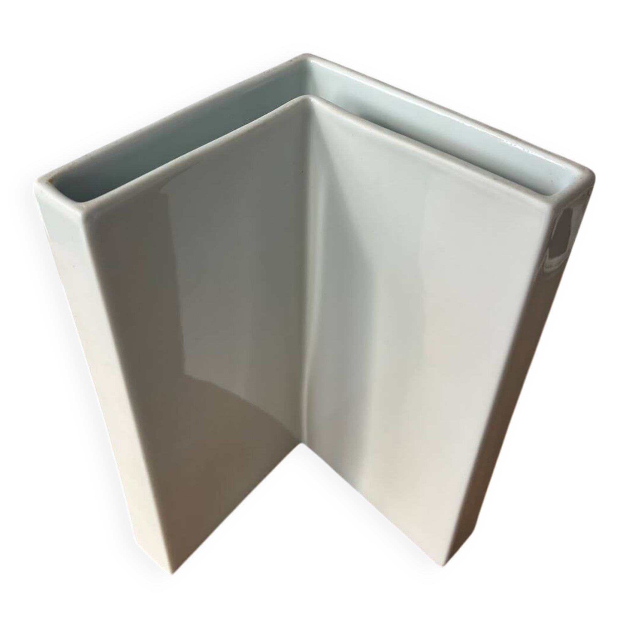 Vase porcelaine blanche contemporain