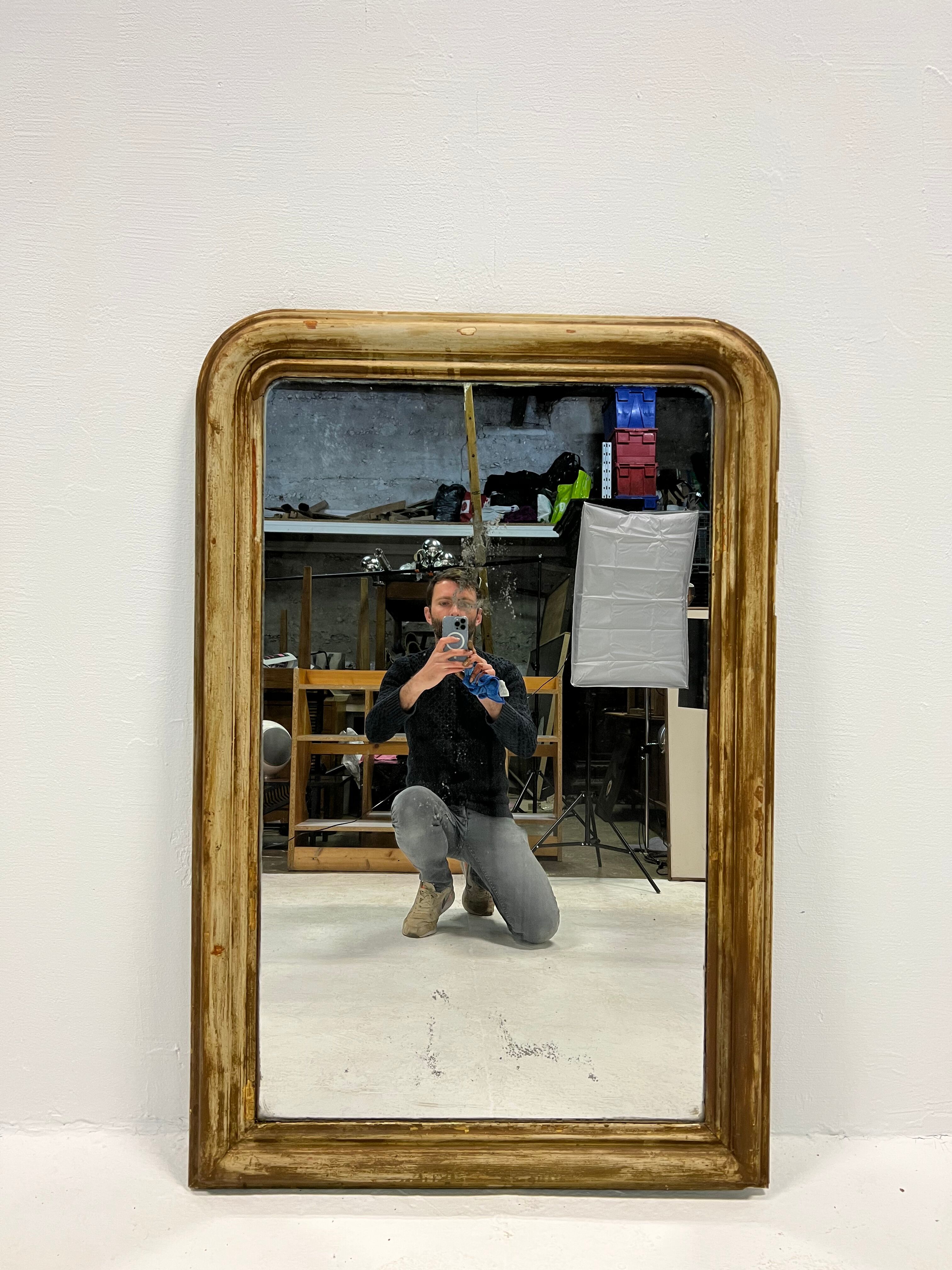 Louis Philippe mirror 108 X 66 cm, XIXth