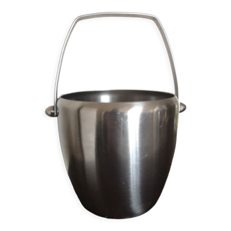 Stainless steel ice bucket Spring, made in Switzerland - 1970s/80s