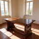 La table à manger extensible de haute qualité de style Renaissance italienne,