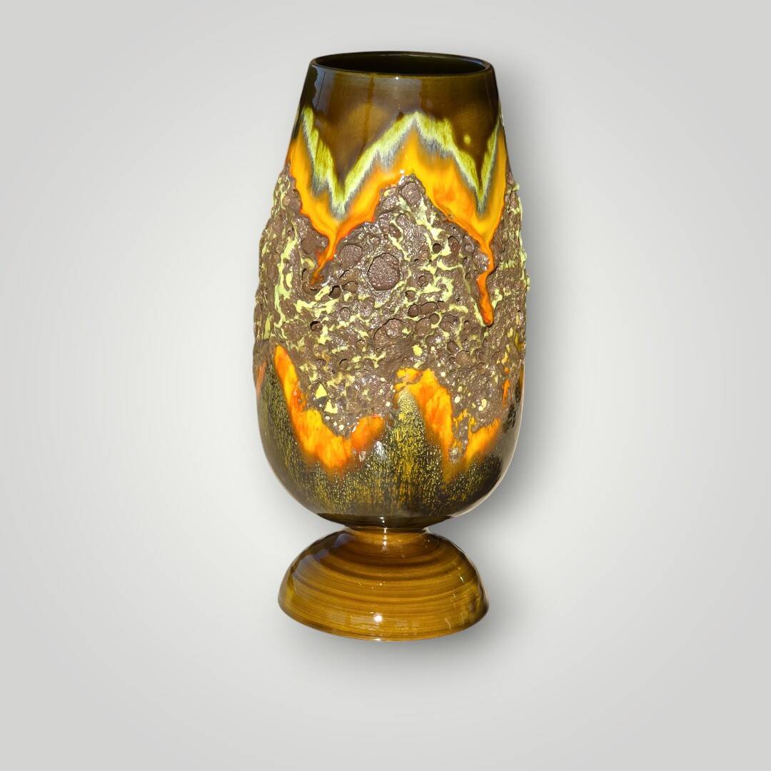 Fat Lava Vase Vallauris 1950