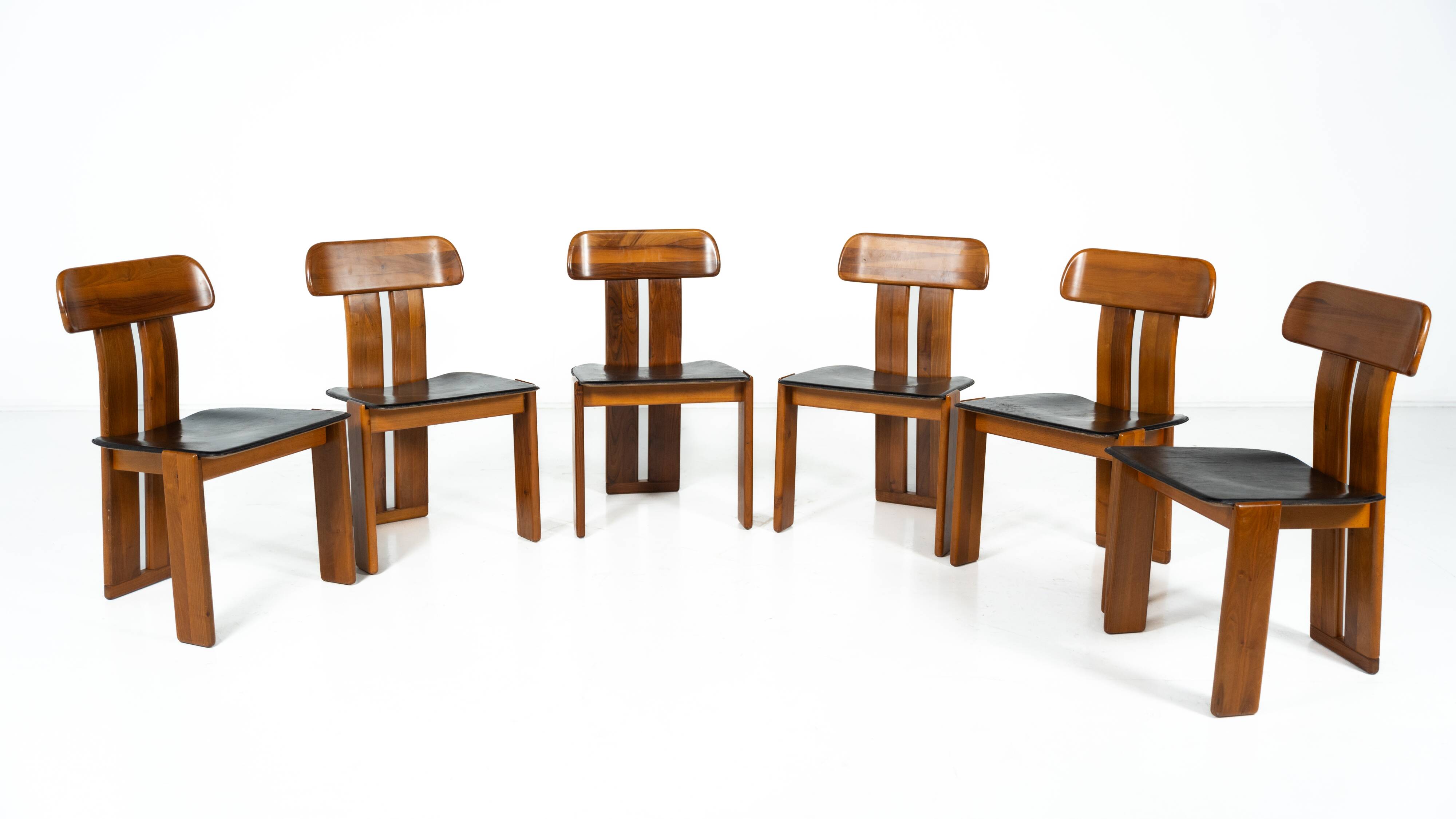 Set of 6 "Sapporo" chairs by Mario Marenco for Mobilgirgi, 1970.