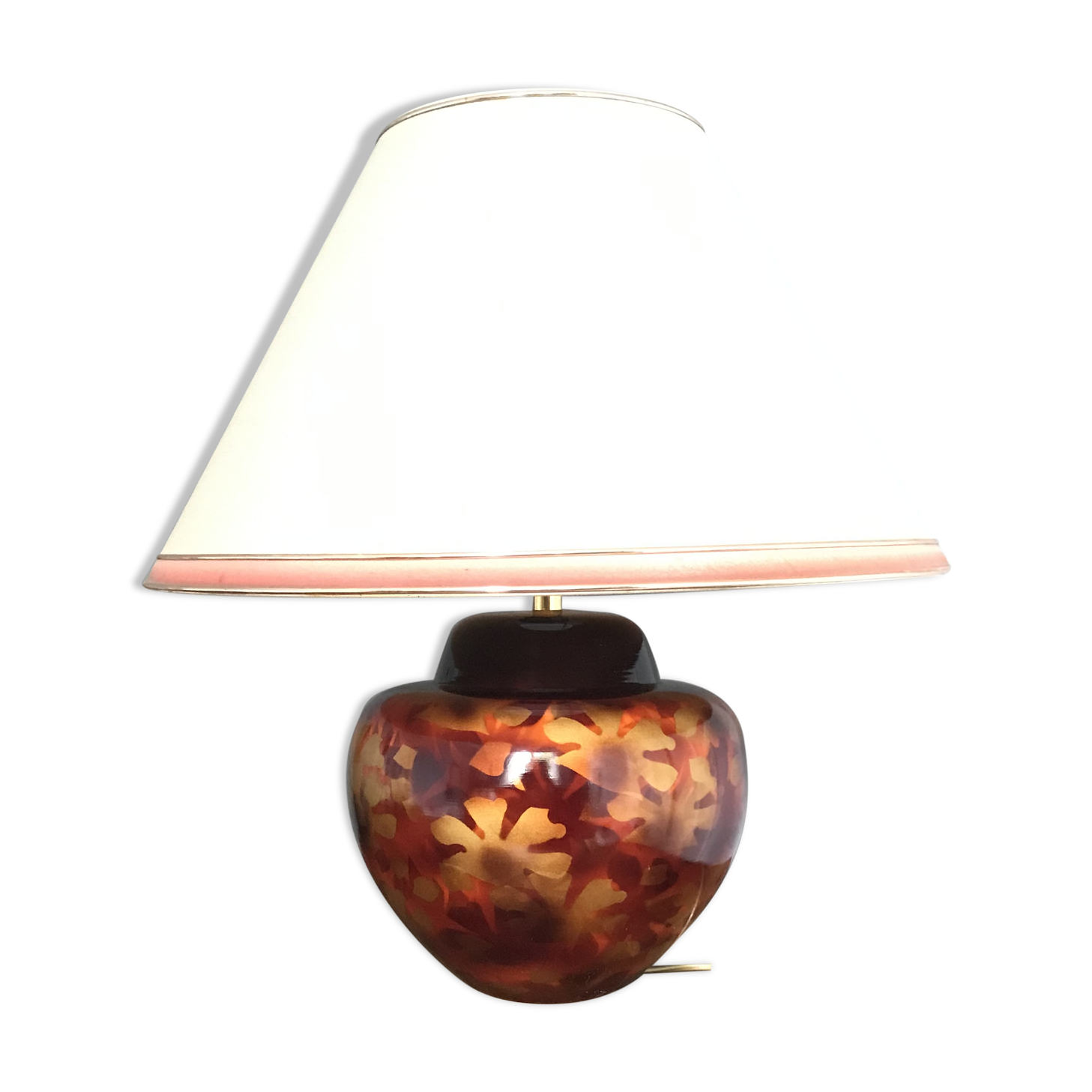 Vintage ceramic lamp by L. Drimmer